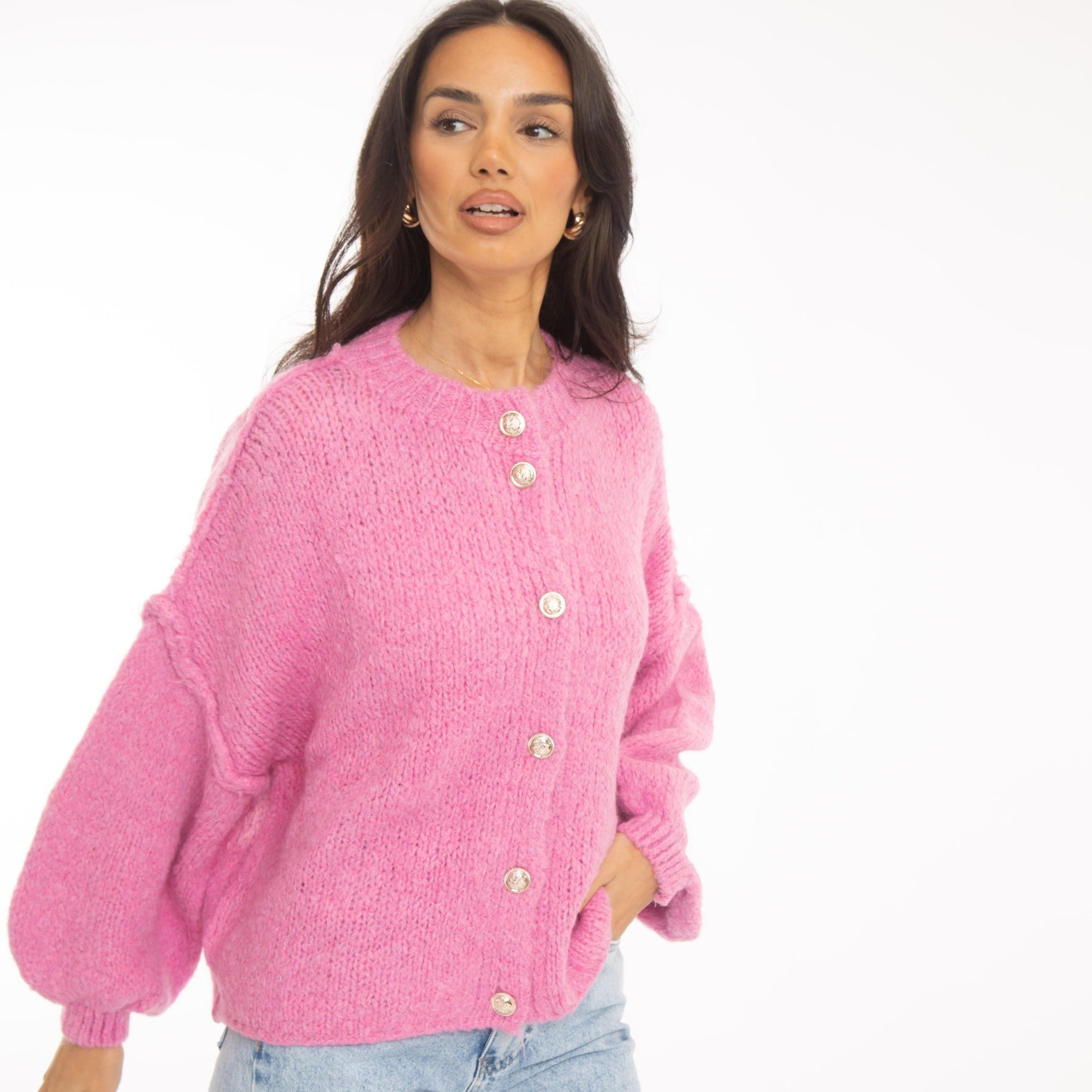 Sophie – Gilet Court Oversize