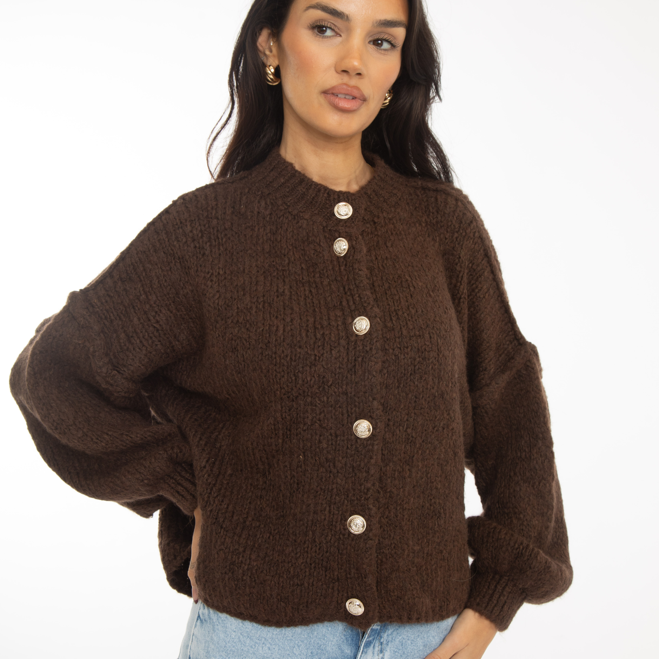 Sophie – Gilet Court Oversize