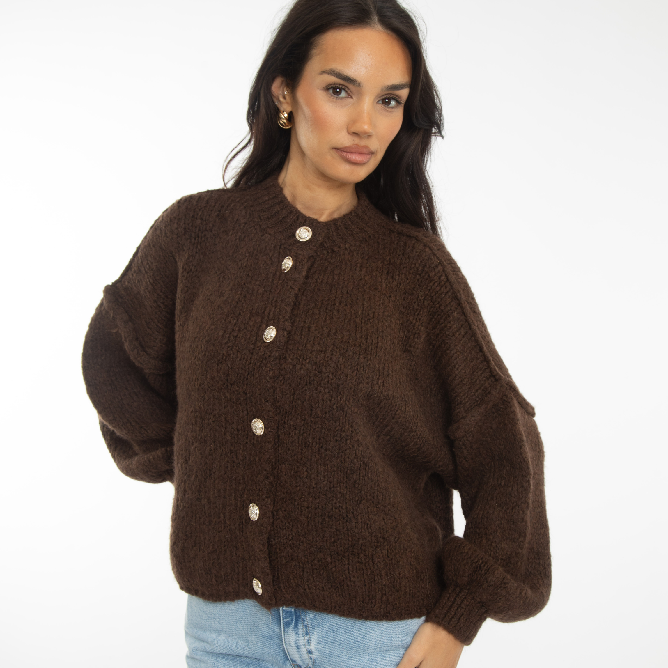 Sophie – Gilet Court Oversize