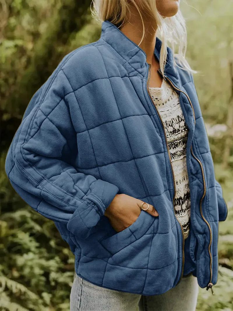 Josiane - Veste doublée oversized élégante chic