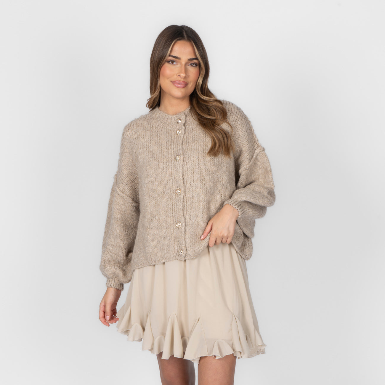 Sophie – Gilet Court Oversize