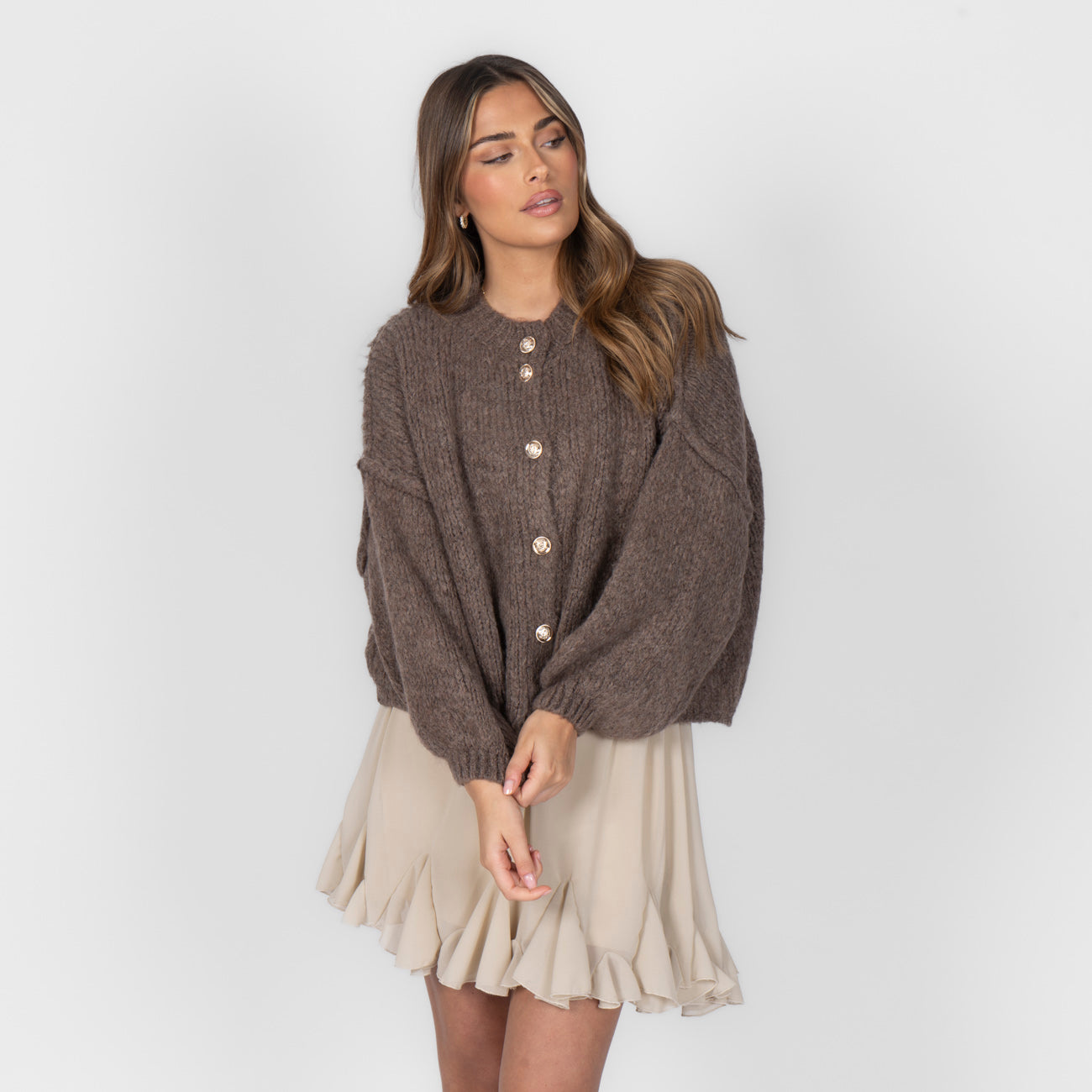 Sophie – Gilet Court Oversize