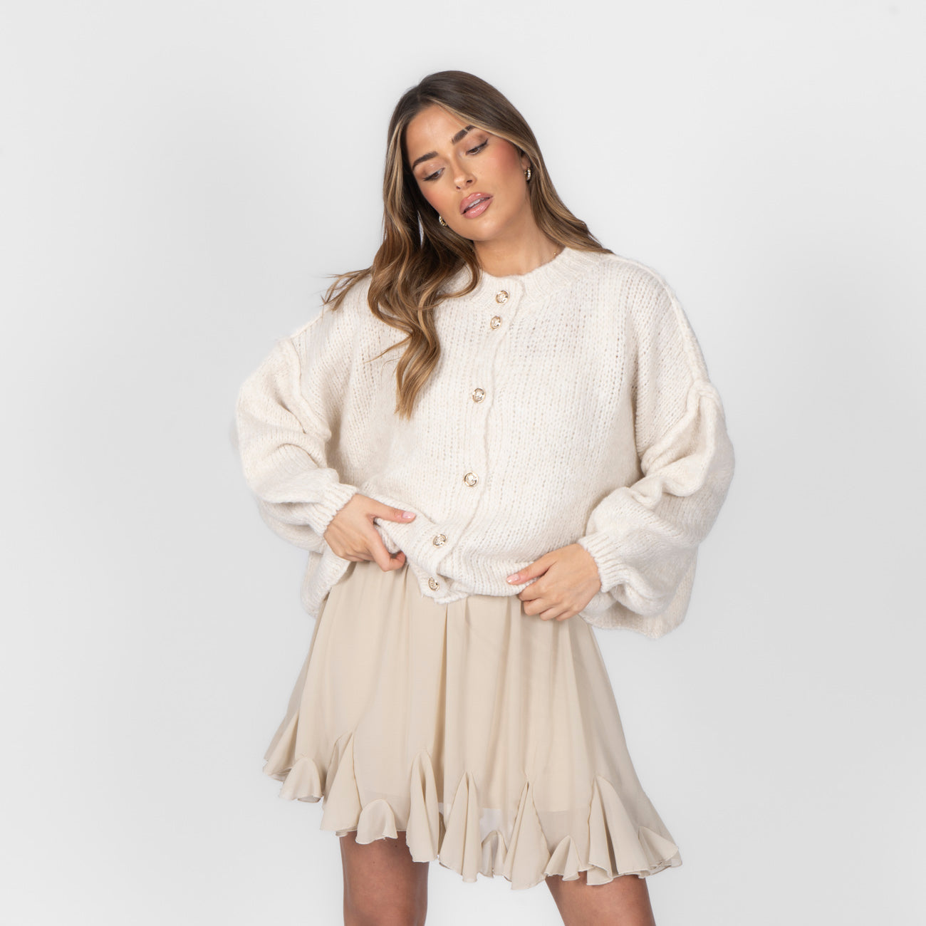 Sophie – Gilet Court Oversize