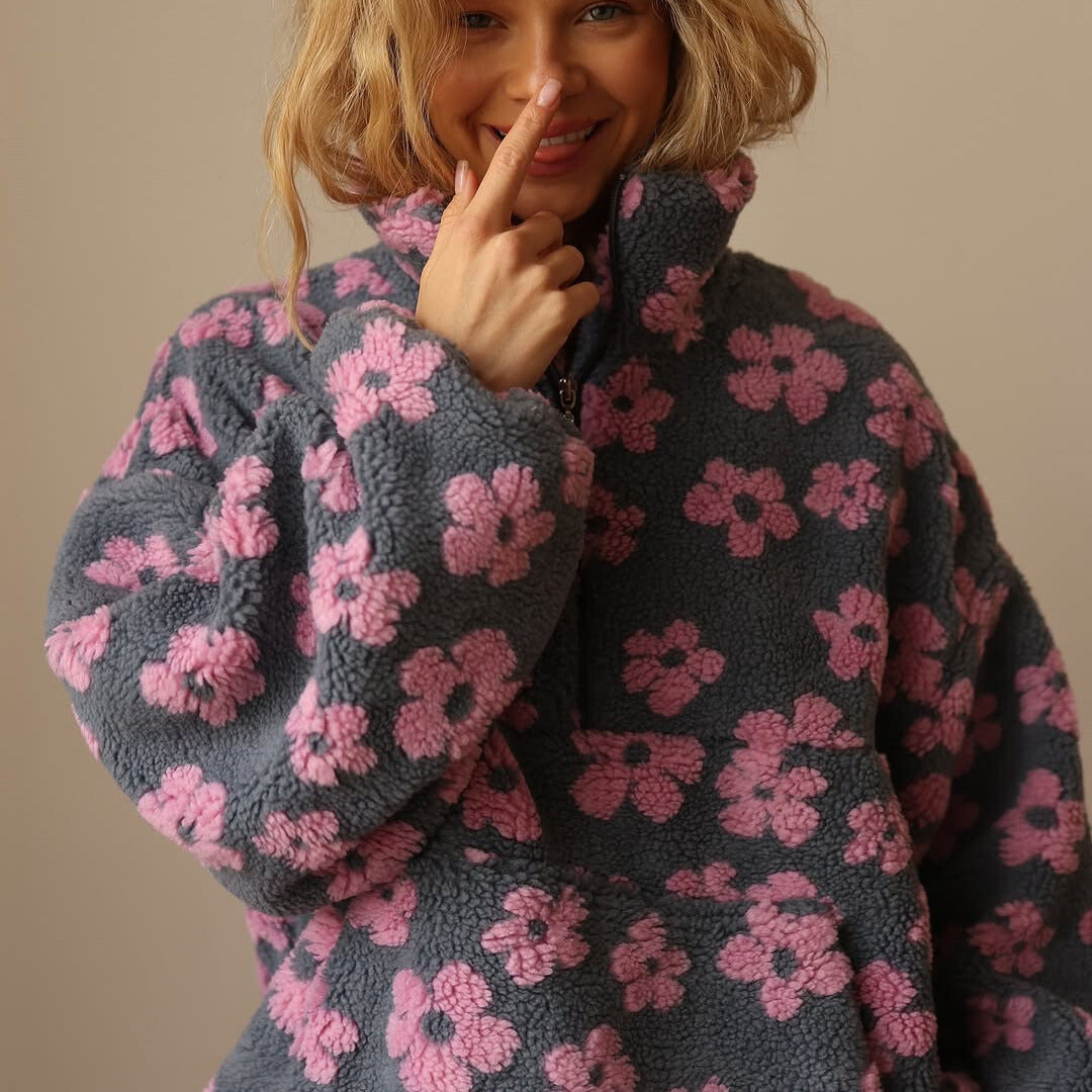 ÉLODIE - PULL SHERPA CONFORT AU STYLE BOHÈME