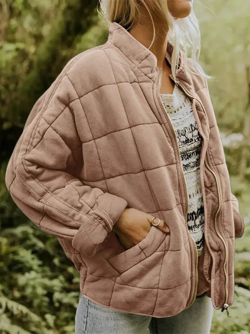 Josiane - Veste doublée oversized élégante chic