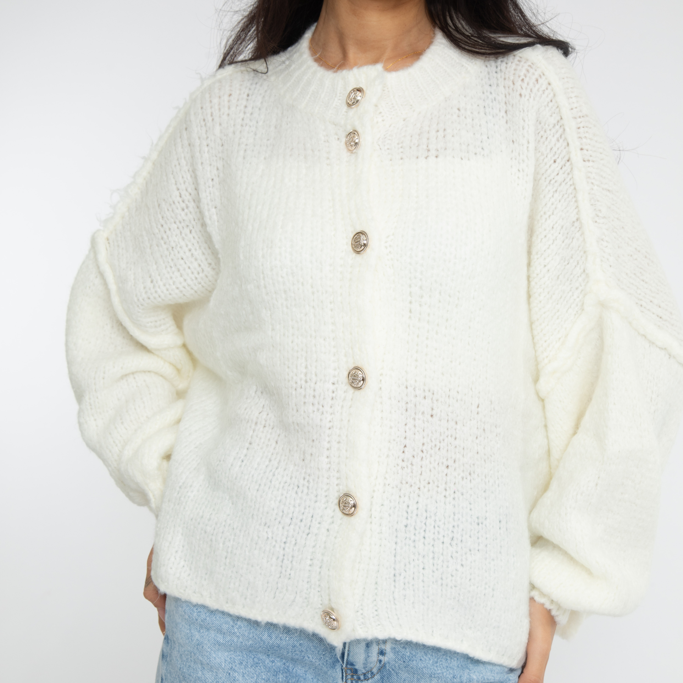 Sophie – Gilet Court Oversize