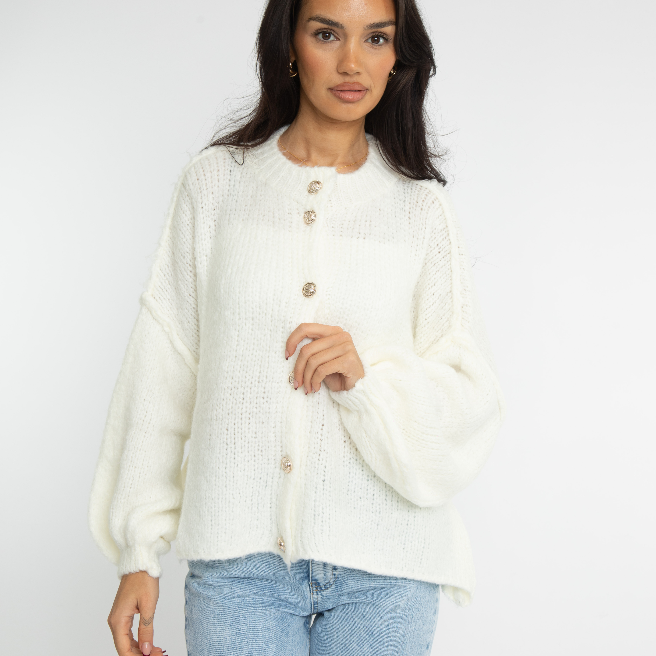 Sophie – Gilet Court Oversize