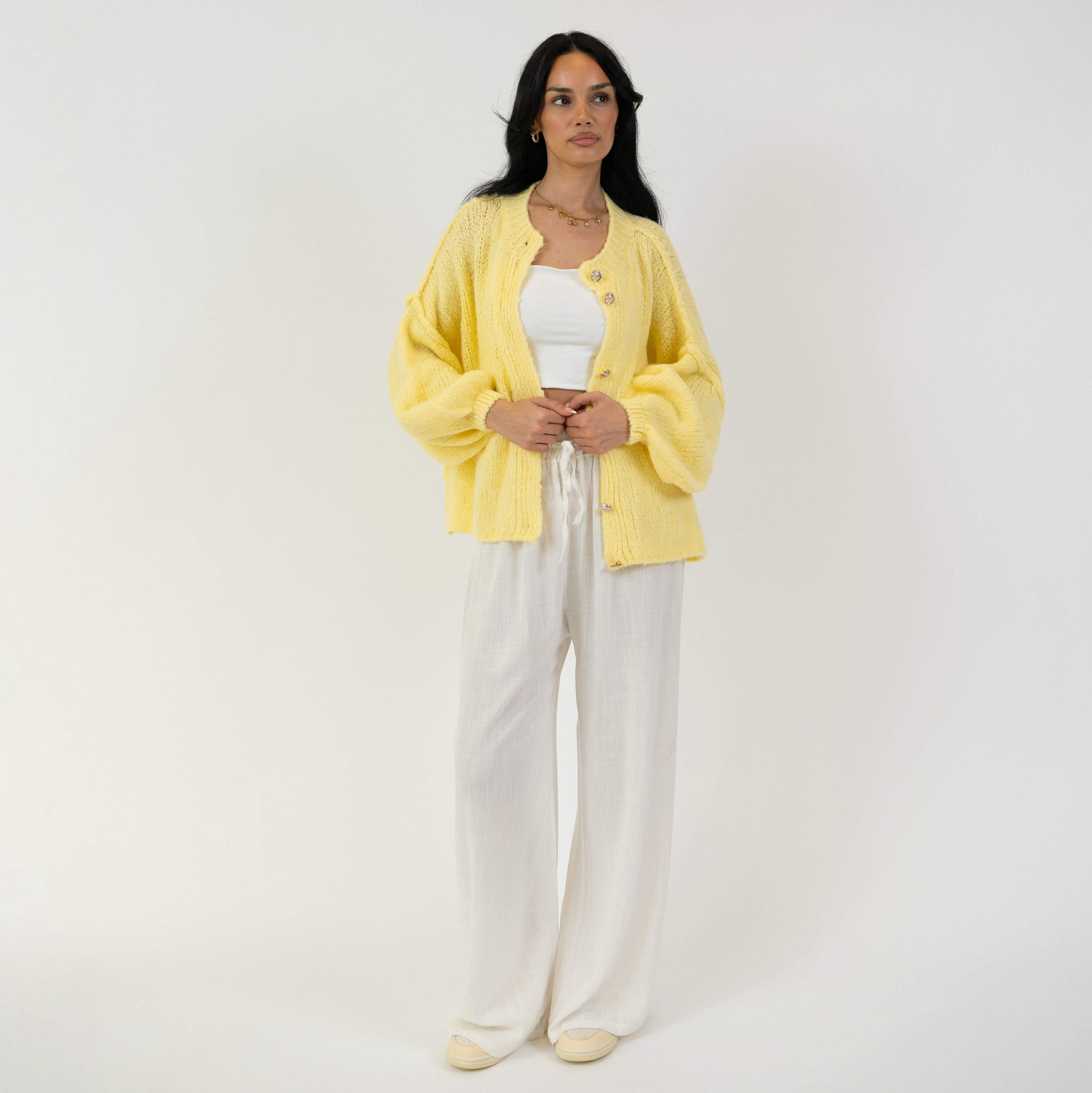 Sophie – Gilet Court Oversize