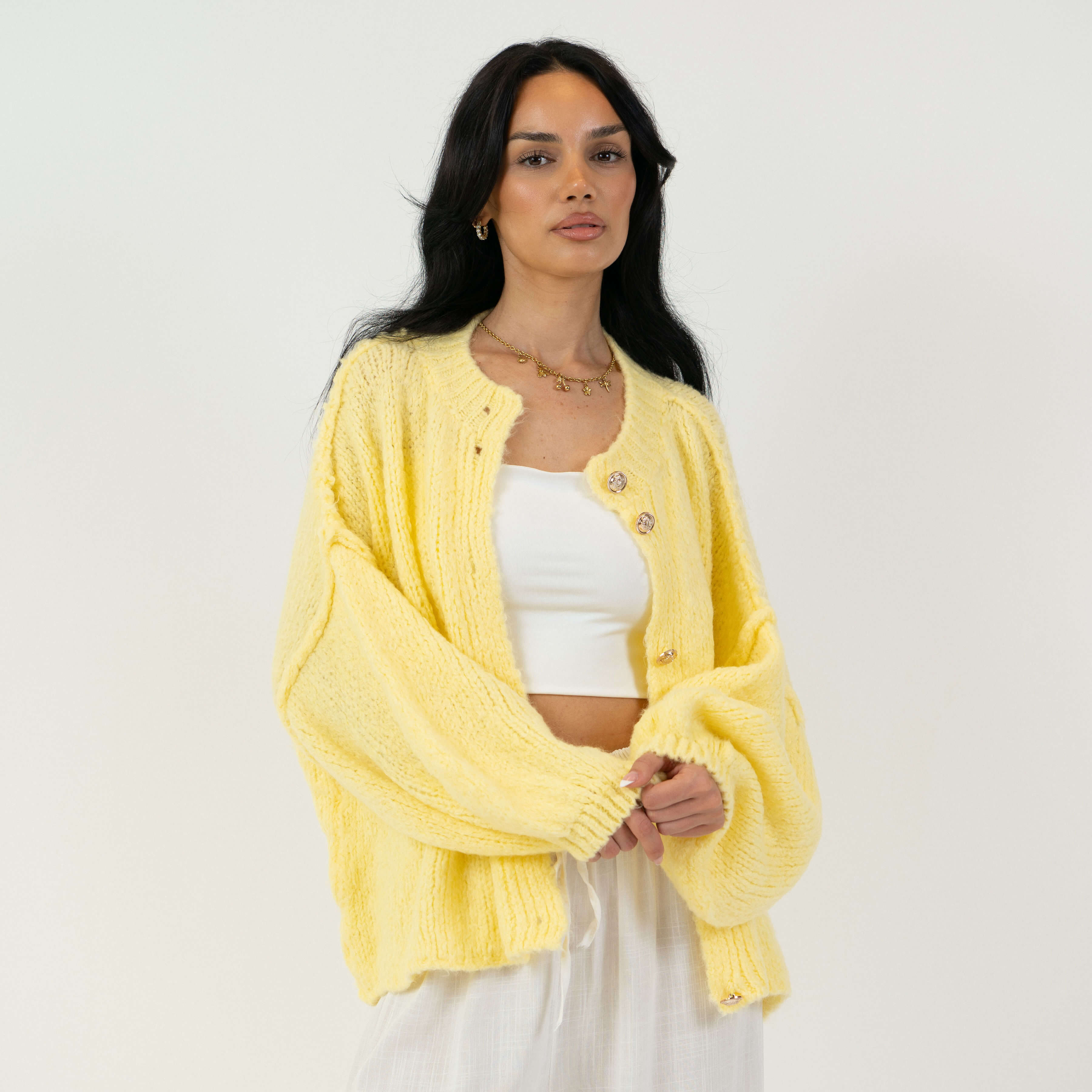 Sophie – Gilet Court Oversize