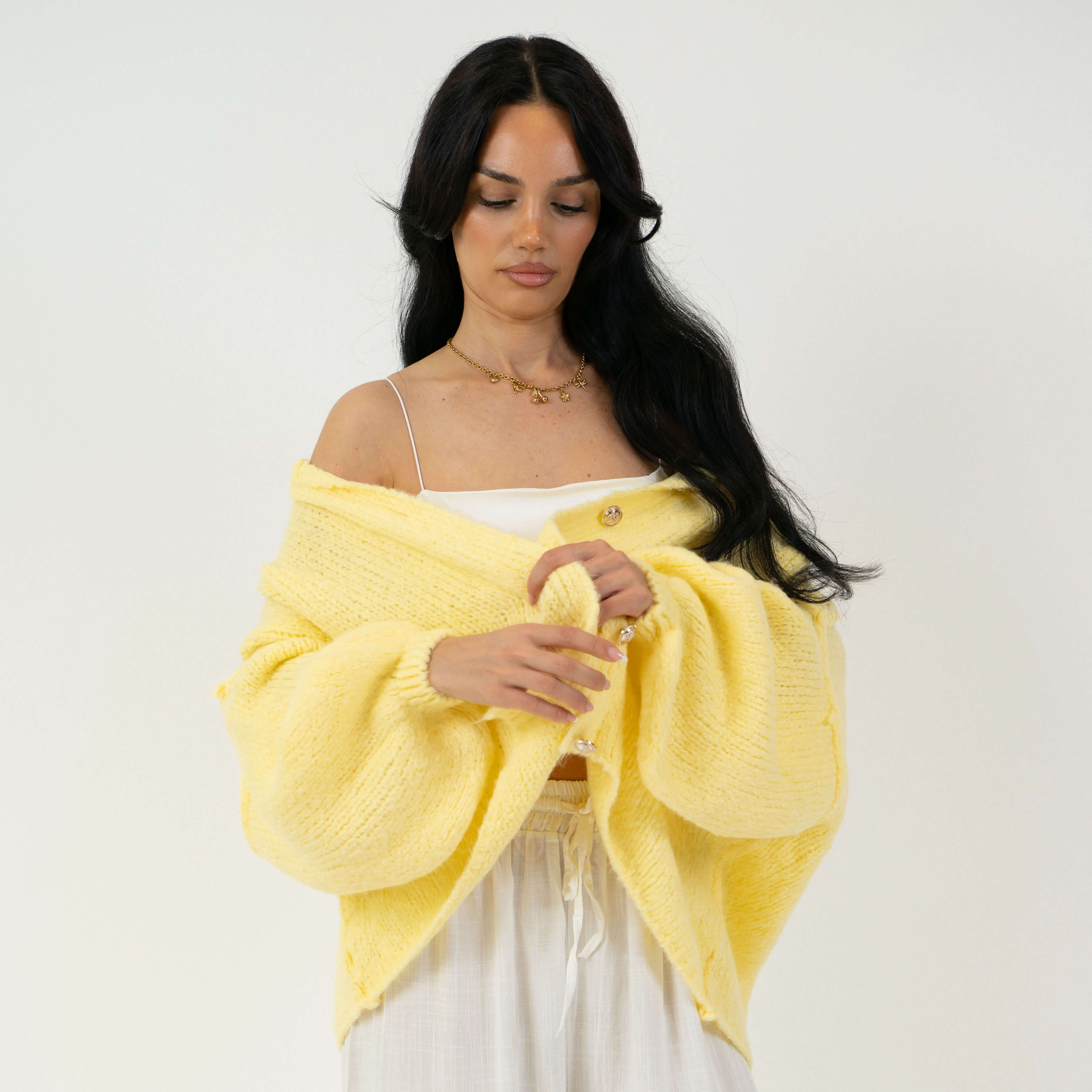 Sophie – Gilet Court Oversize
