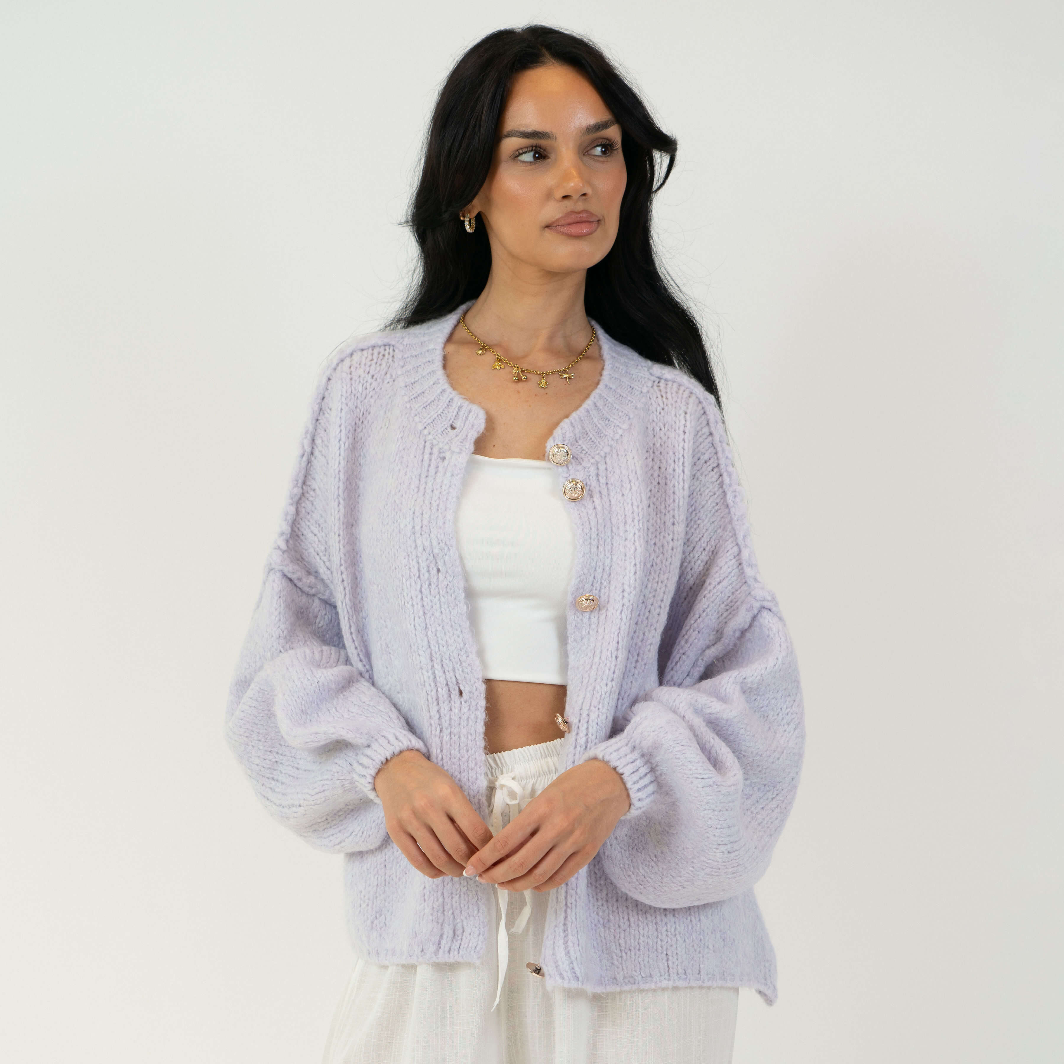 Sophie – Gilet Court Oversize