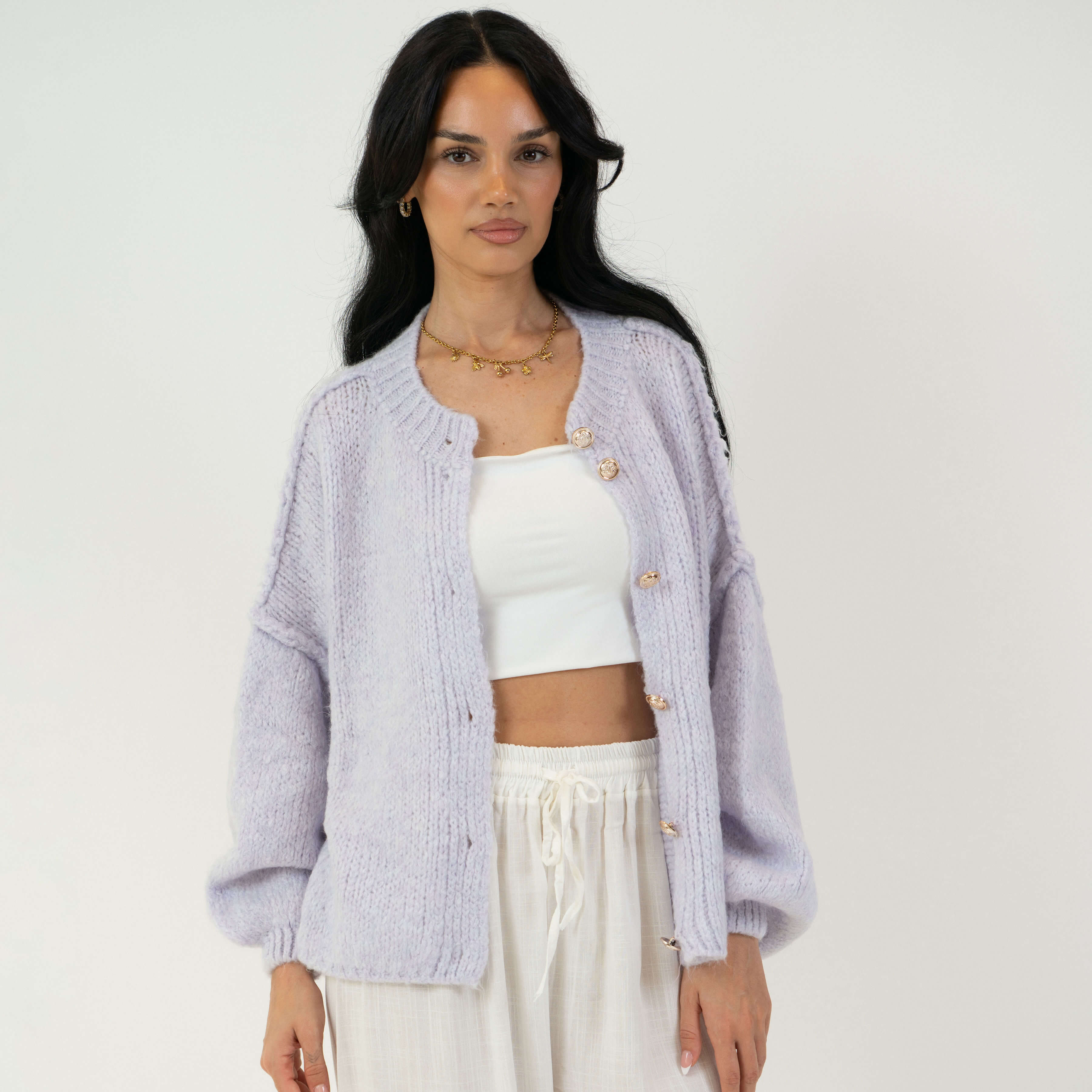 Sophie – Gilet Court Oversize