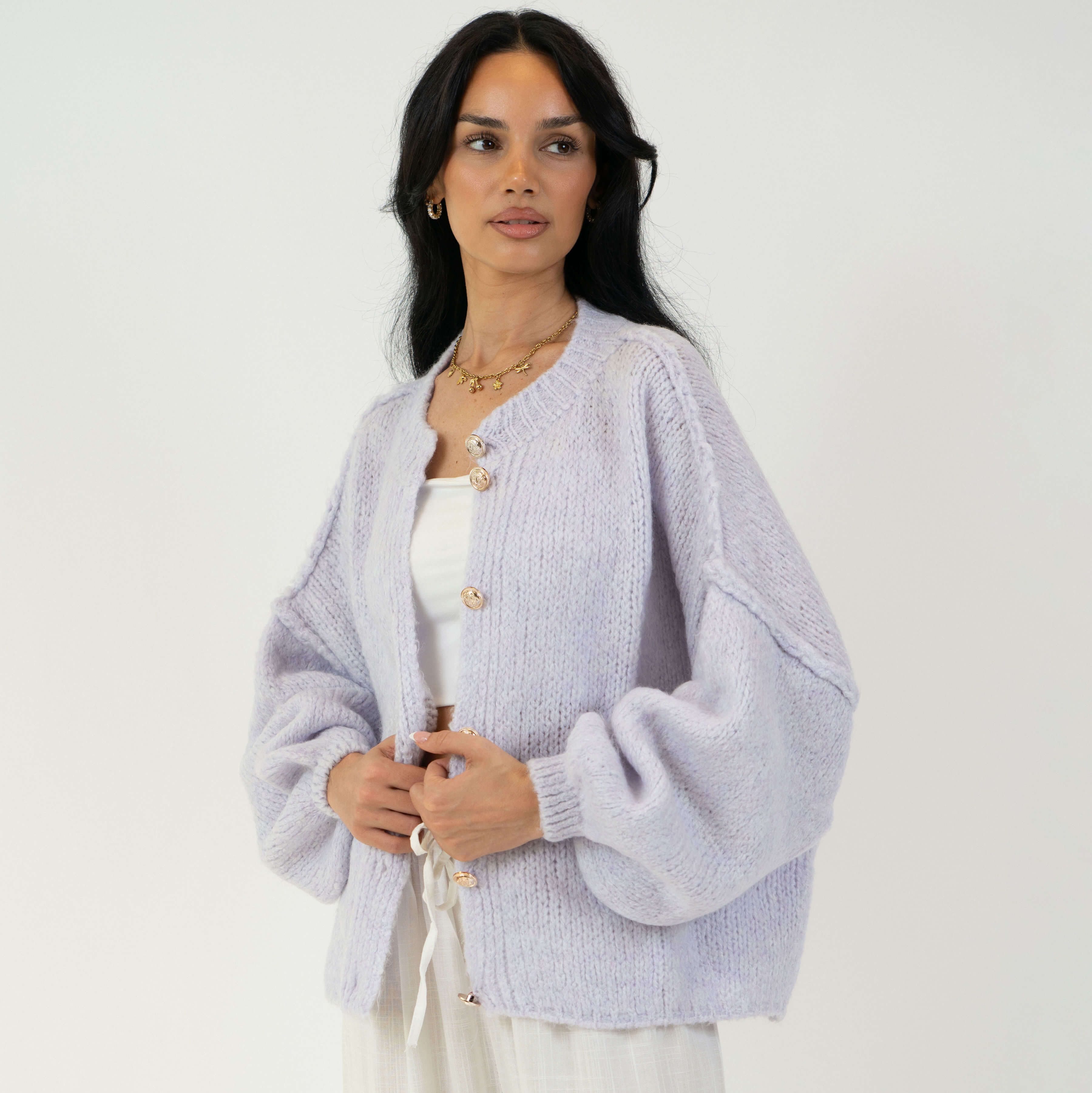 Sophie – Gilet Court Oversize