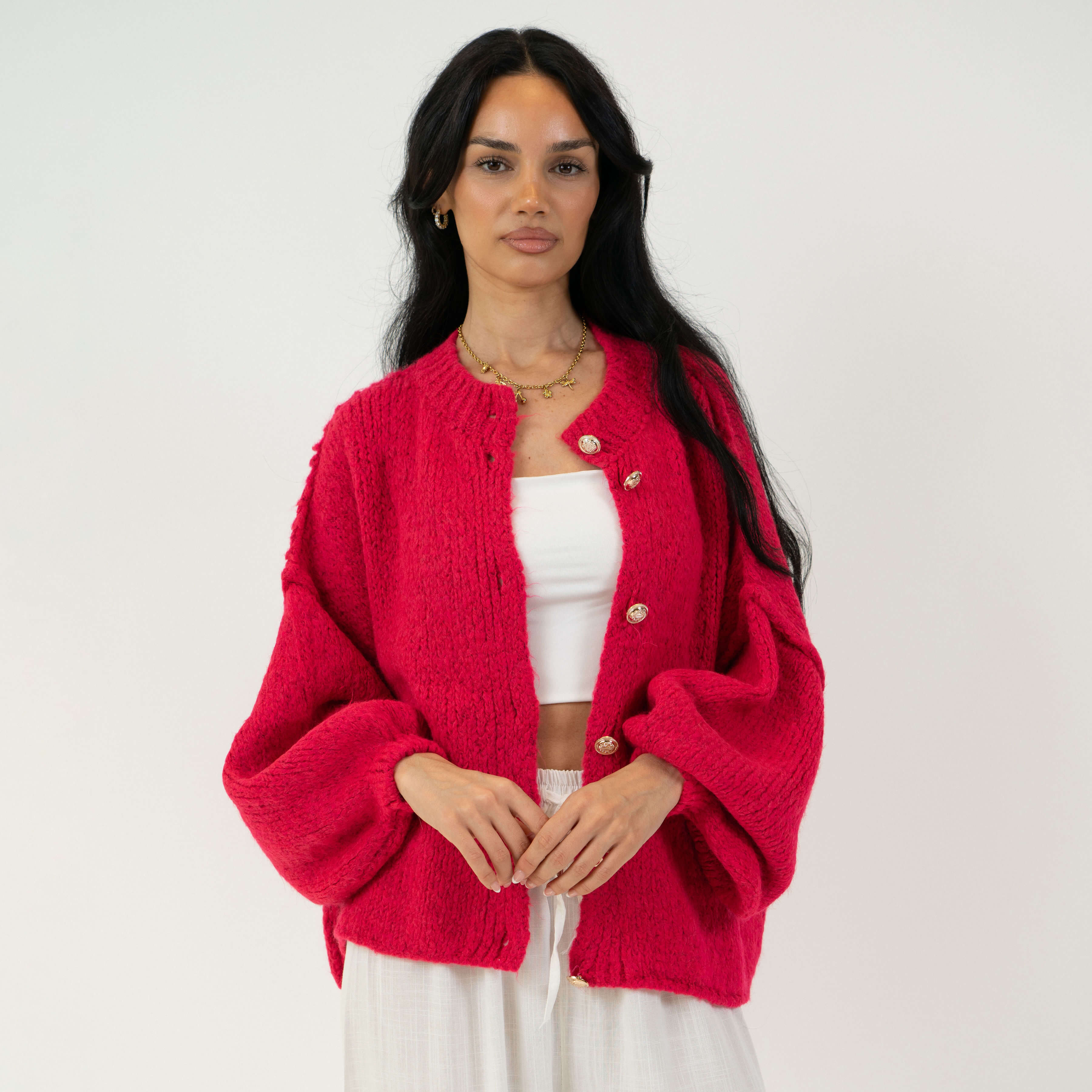 Sophie – Gilet Court Oversize
