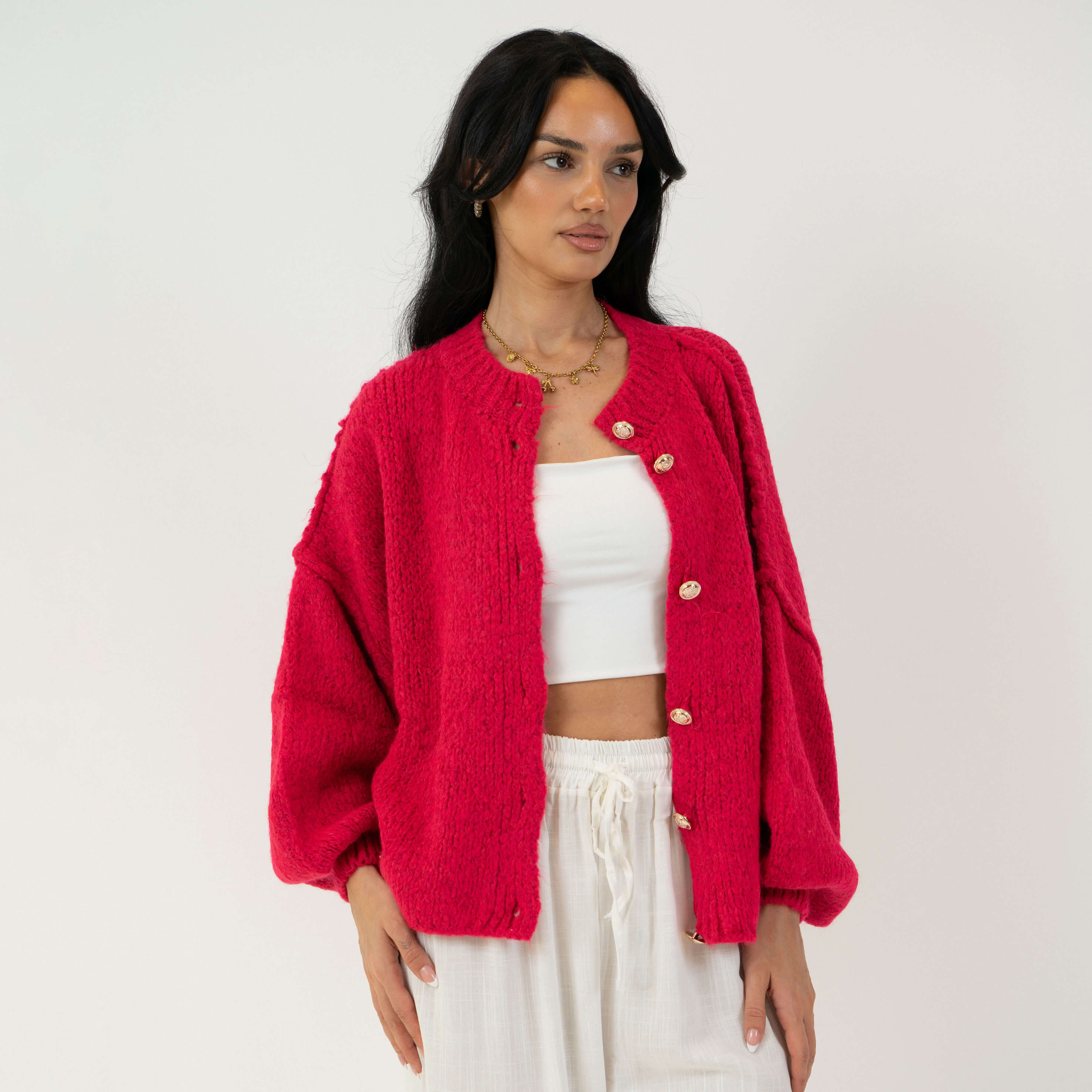 Sophie – Gilet Court Oversize