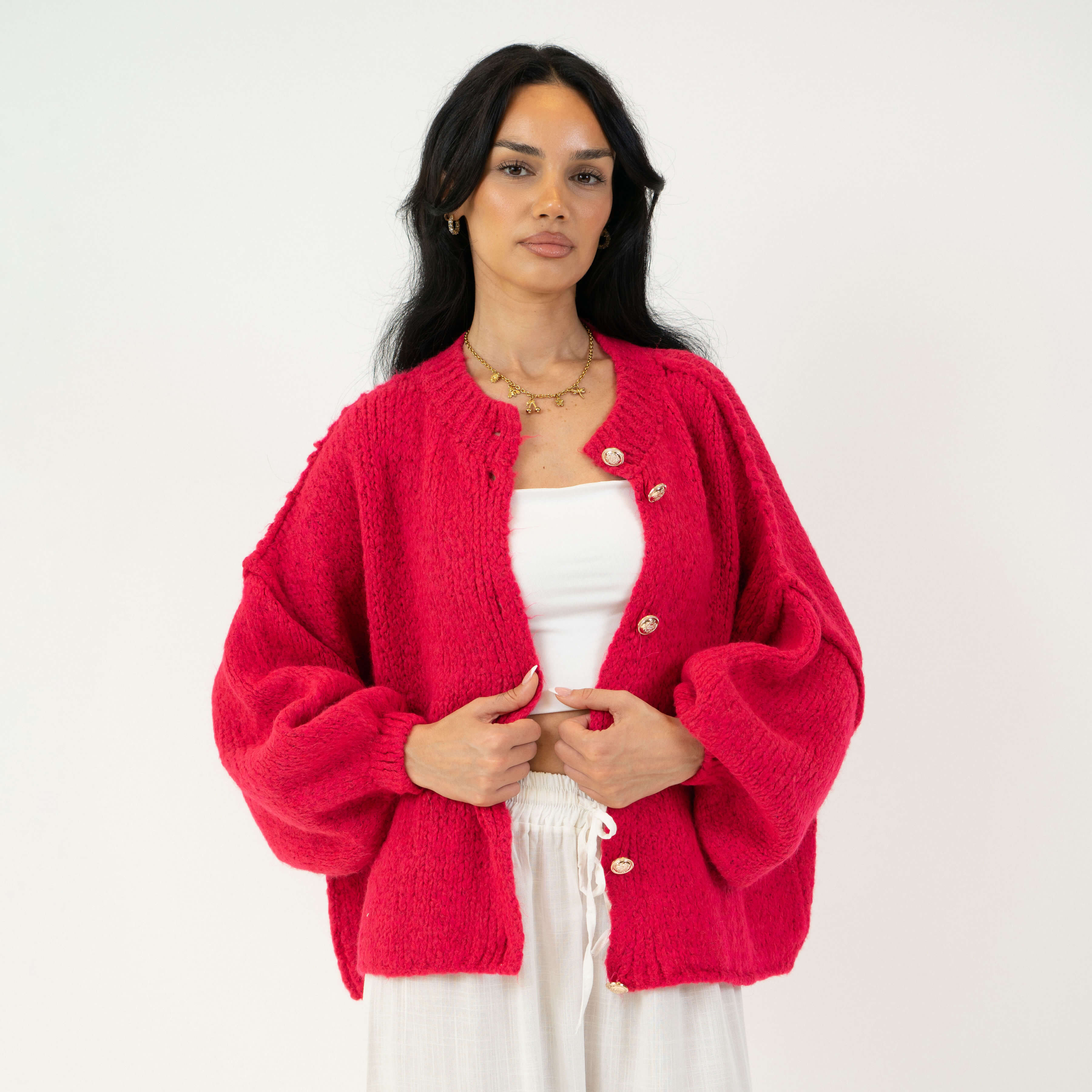 Sophie – Gilet Court Oversize