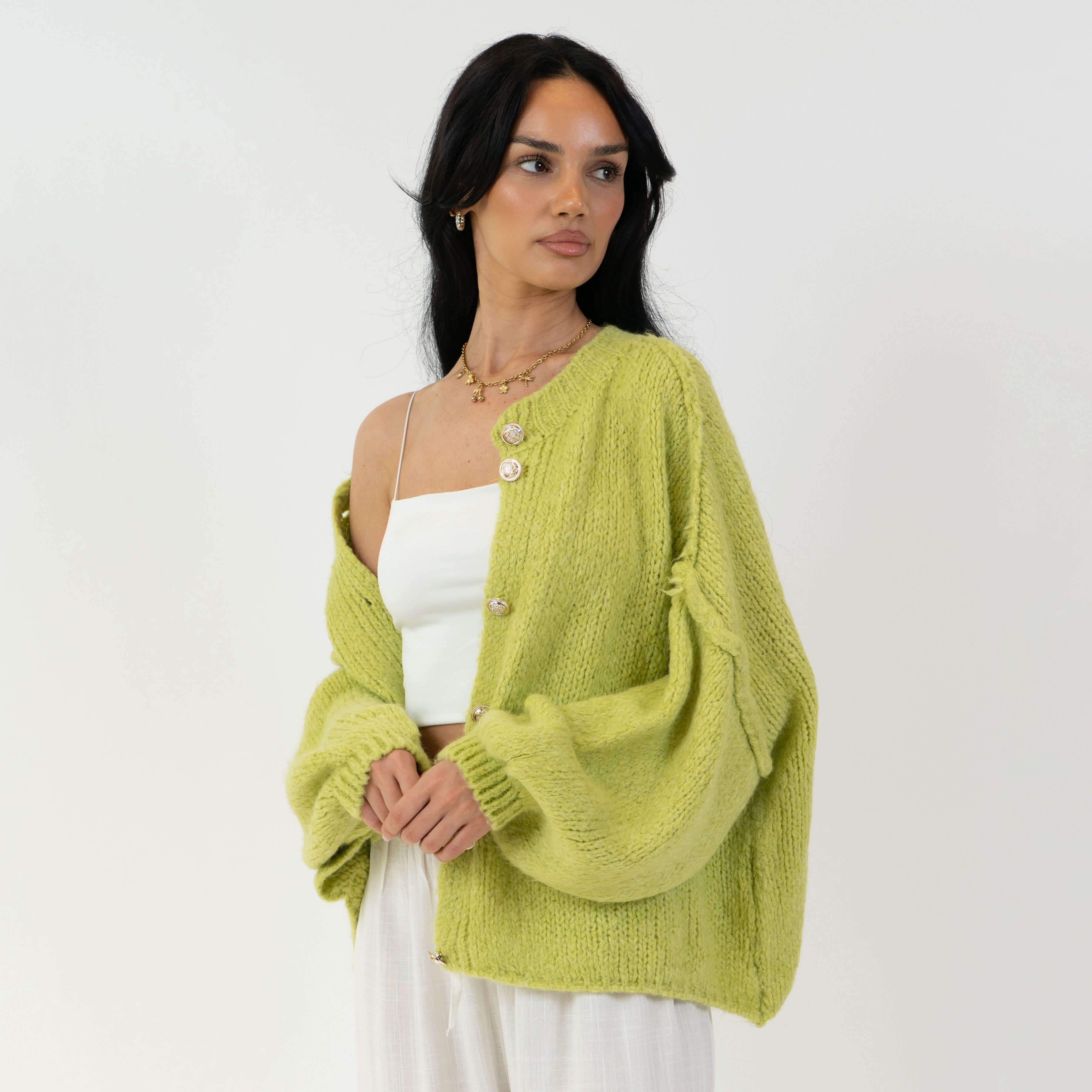 Sophie – Gilet Court Oversize
