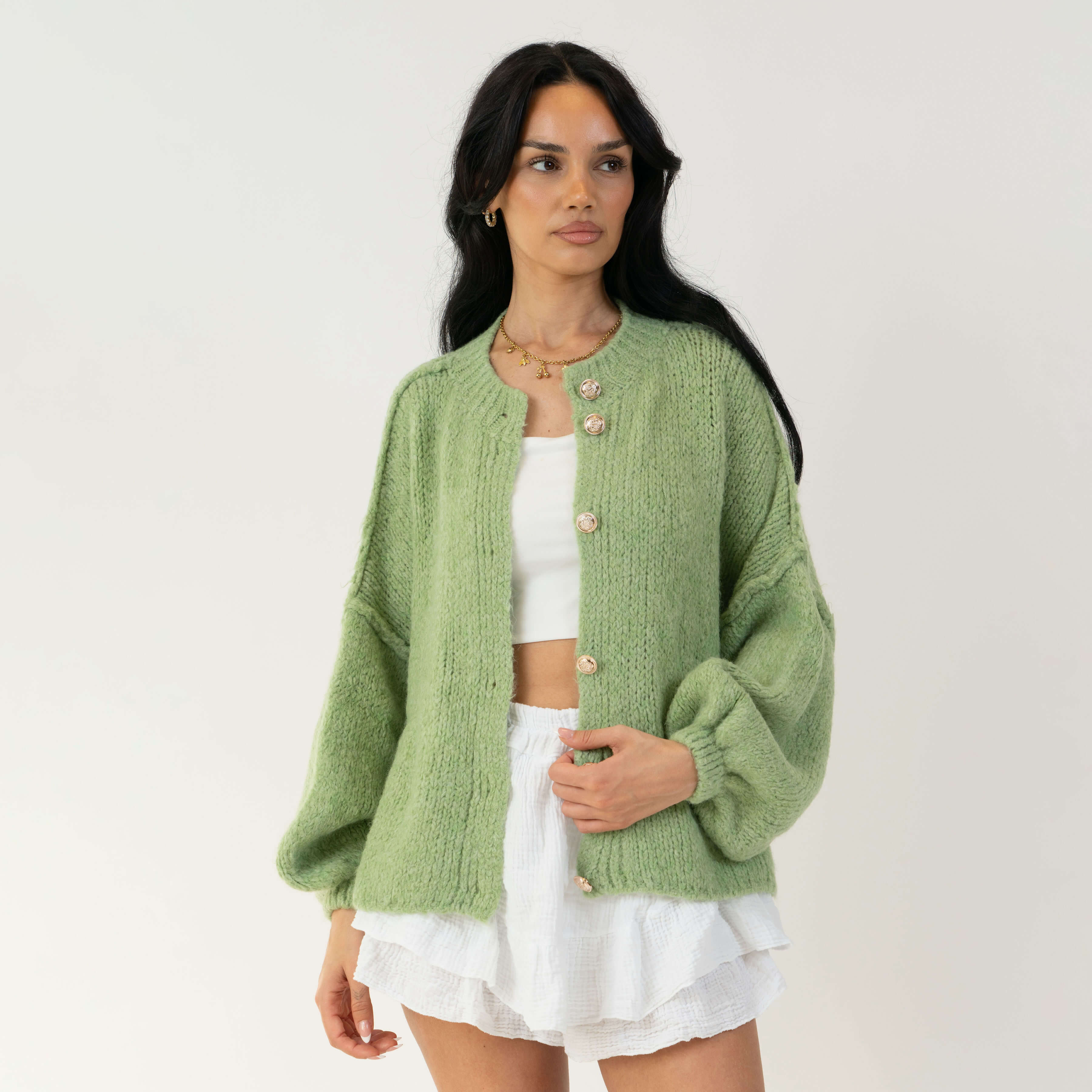 Sophie – Gilet Court Oversize