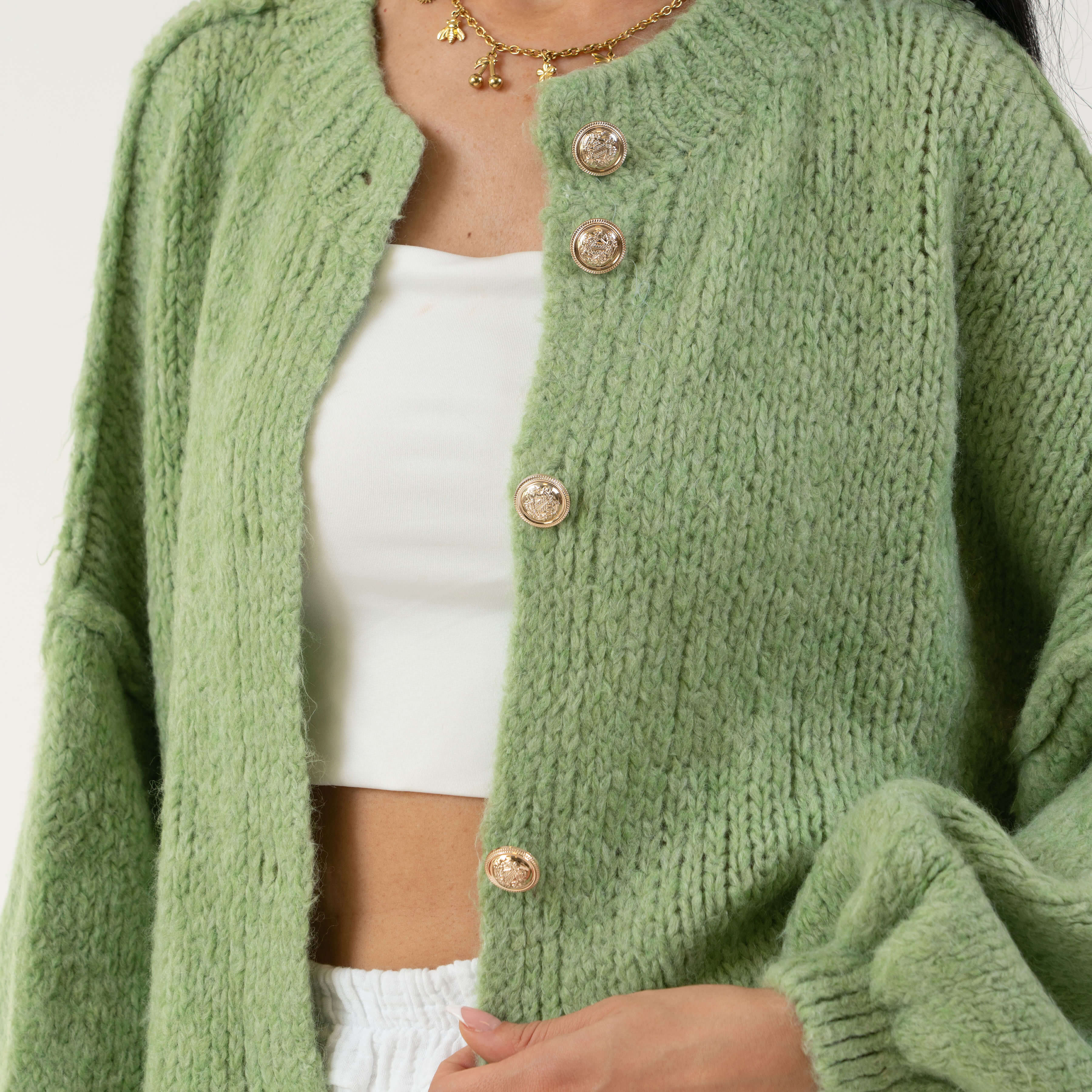 Sophie – Gilet Court Oversize