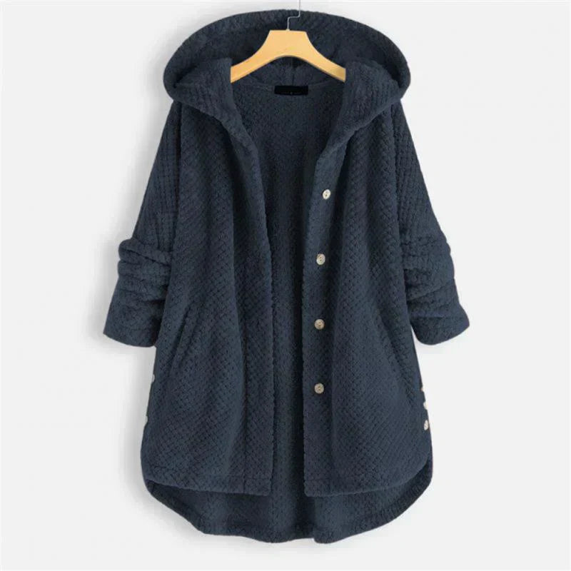 Théodora - Manteau côtelé avec capuche
