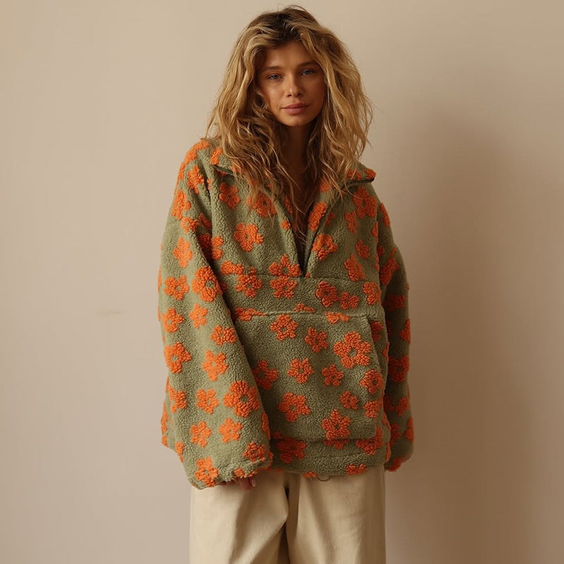 ÉLODIE - PULL SHERPA CONFORT AU STYLE BOHÈME