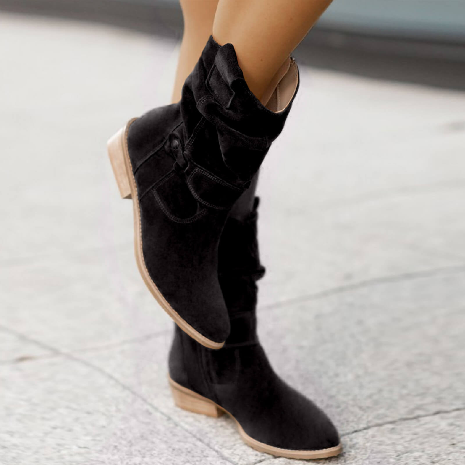Celine - Bottes en Suède Élégantes