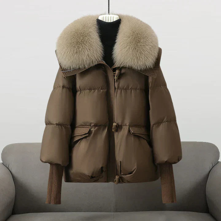 Cerise - Veste élégante en fausse fourrure