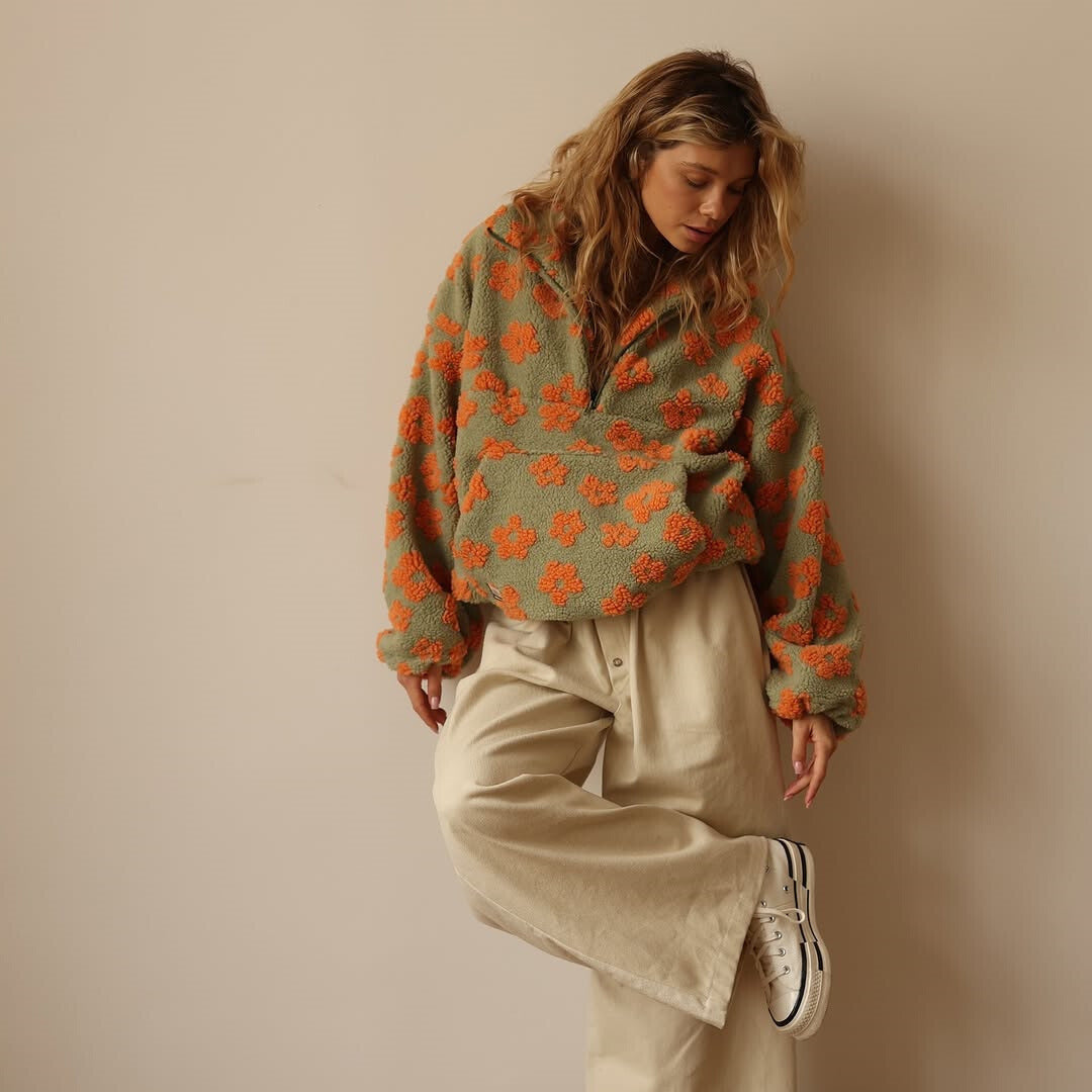 ÉLODIE - PULL SHERPA CONFORT AU STYLE BOHÈME