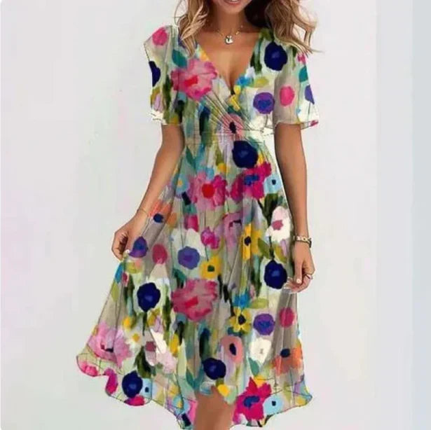 Matilde™ | Robe Maxi Élégante avec Décolleté en V