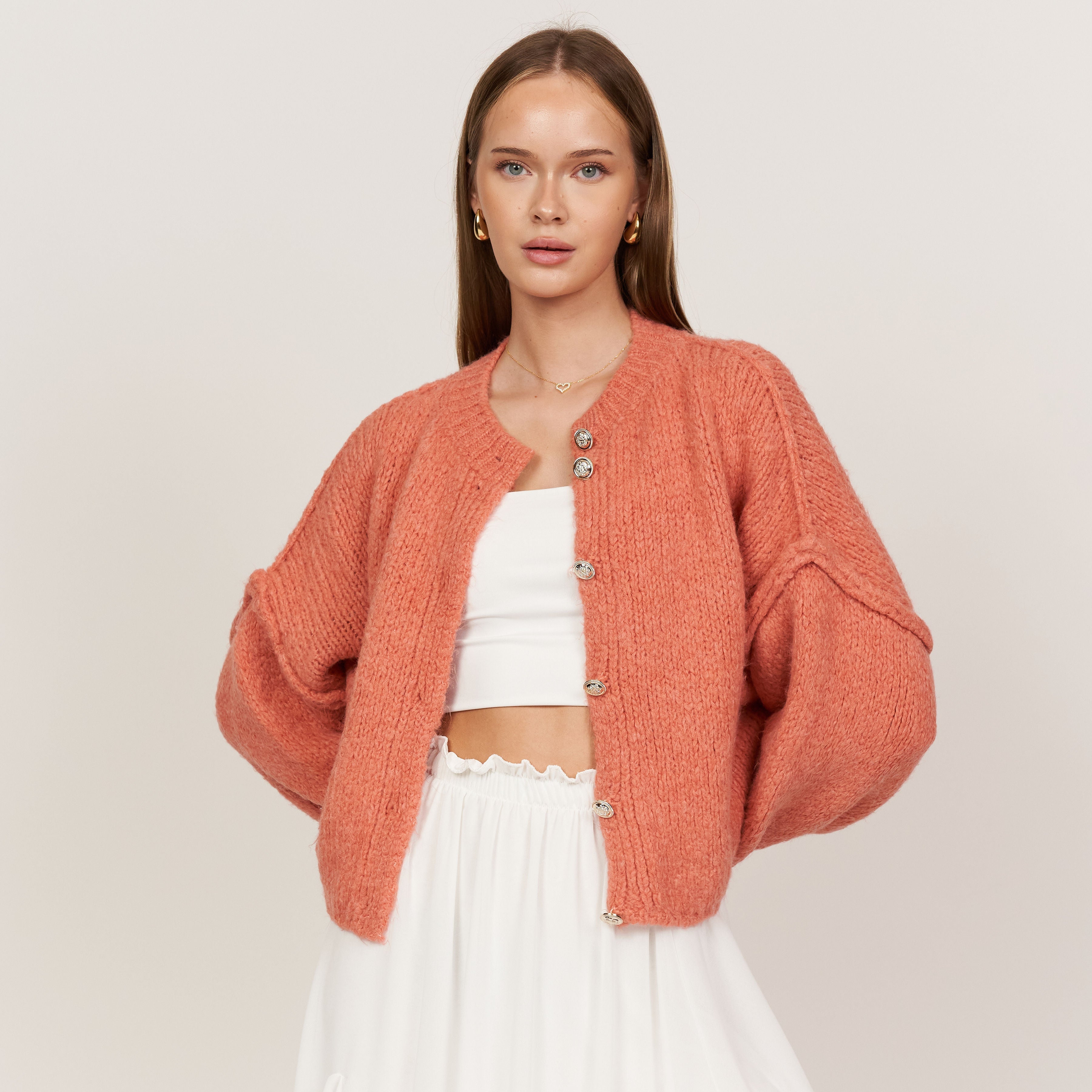 Sophie – Gilet Court Oversize