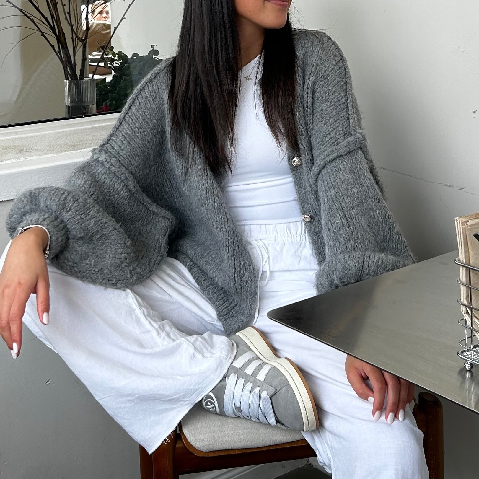 Sophie – Gilet Court Oversize