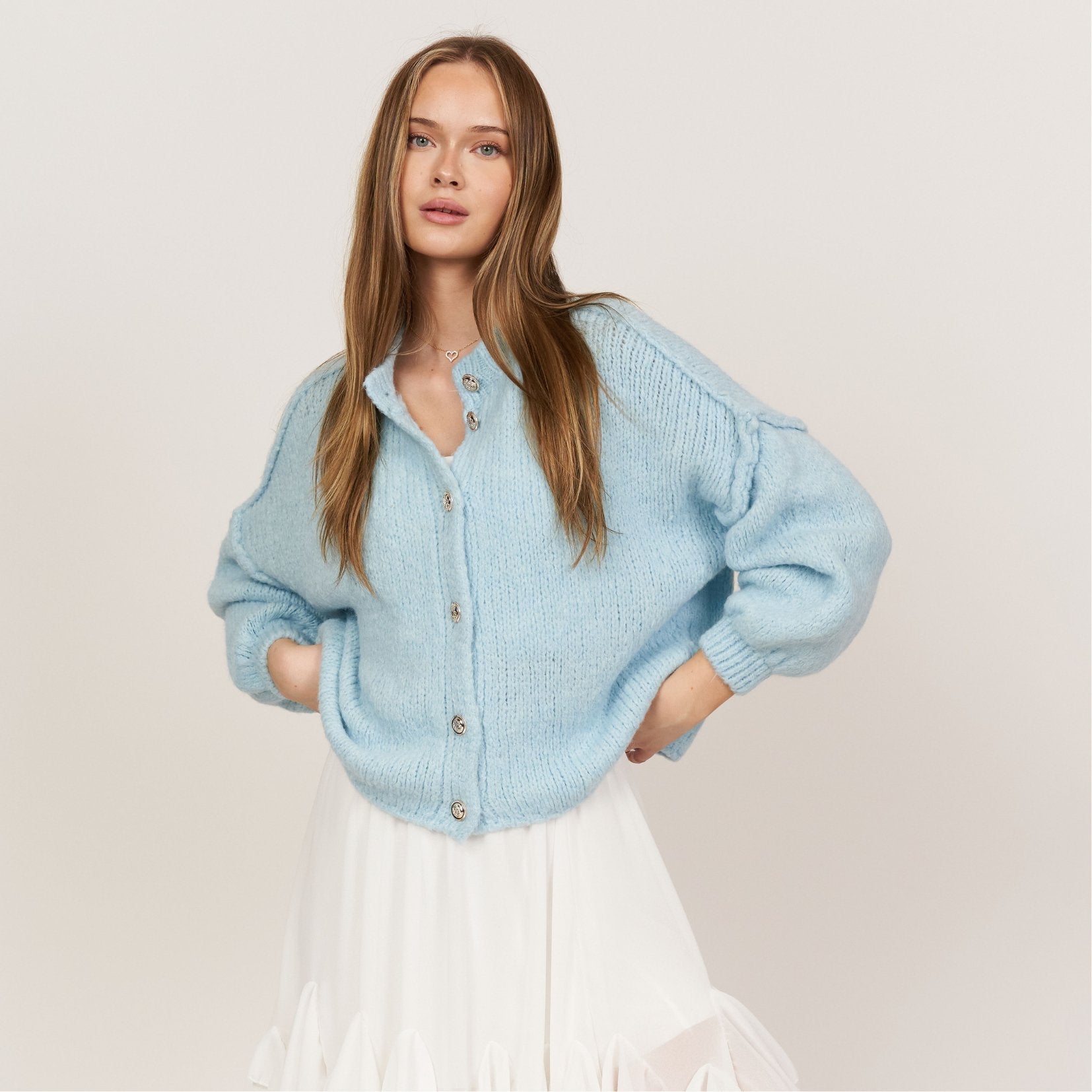Sophie – Gilet Court Oversize