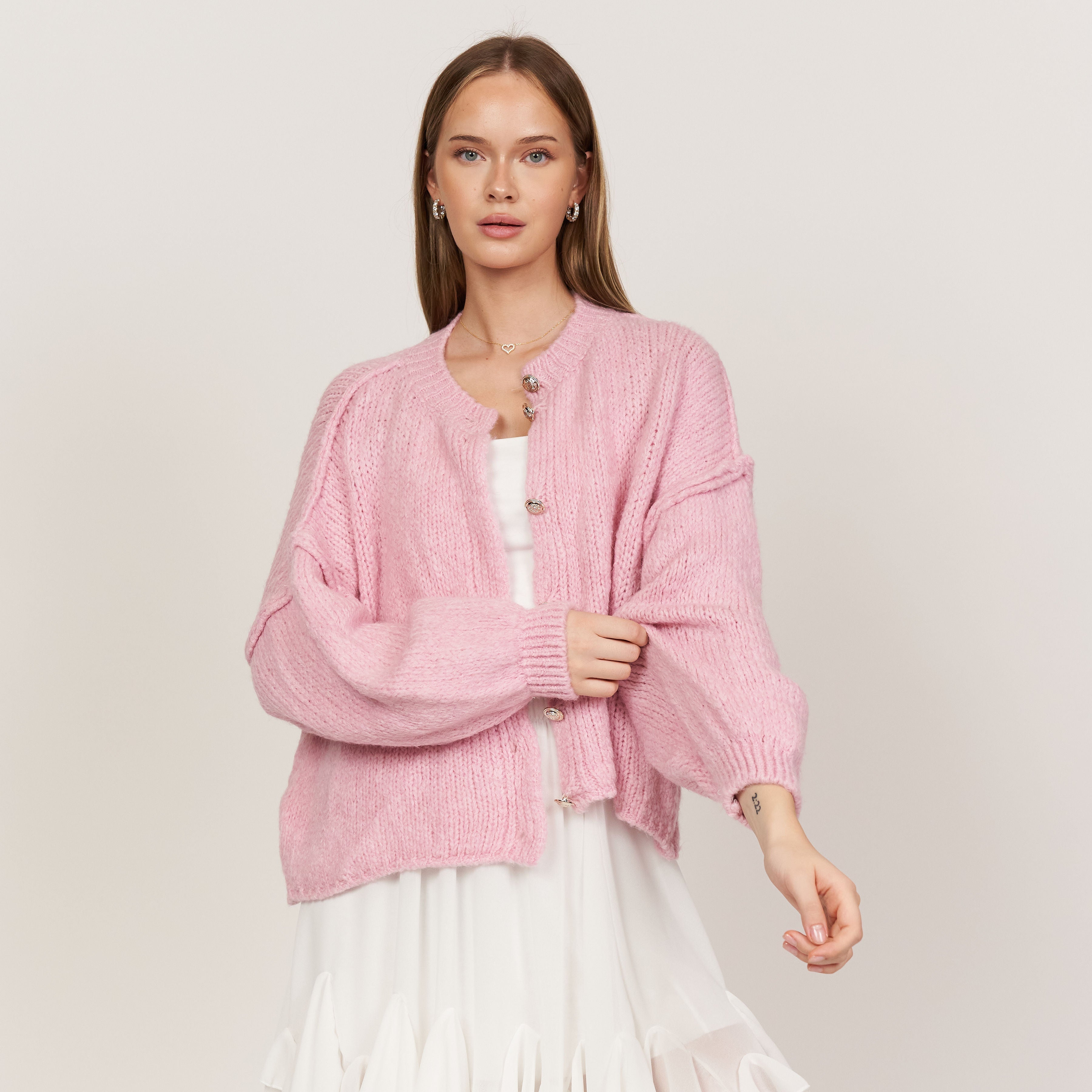 Sophie – Gilet Court Oversize