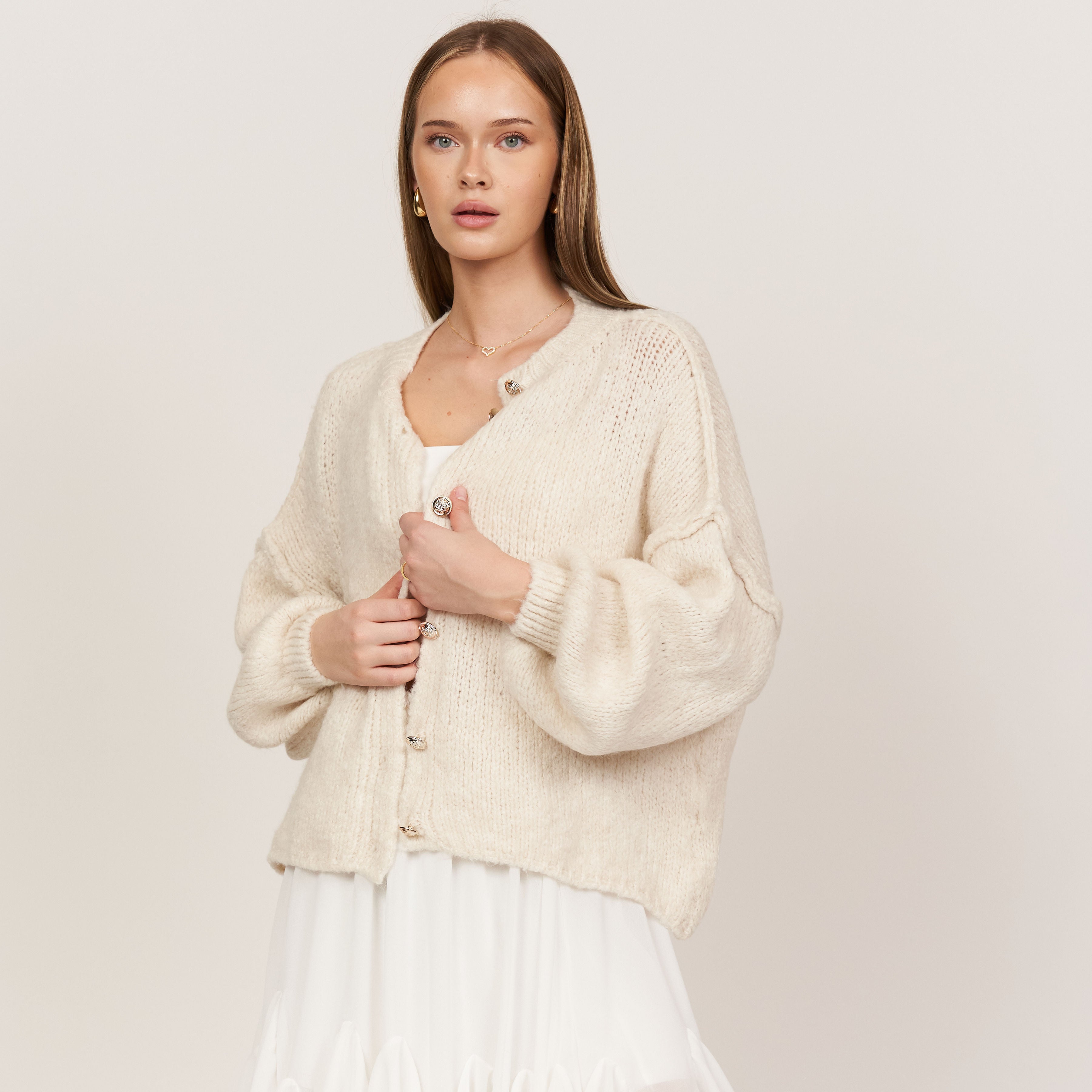 Sophie – Gilet Court Oversize