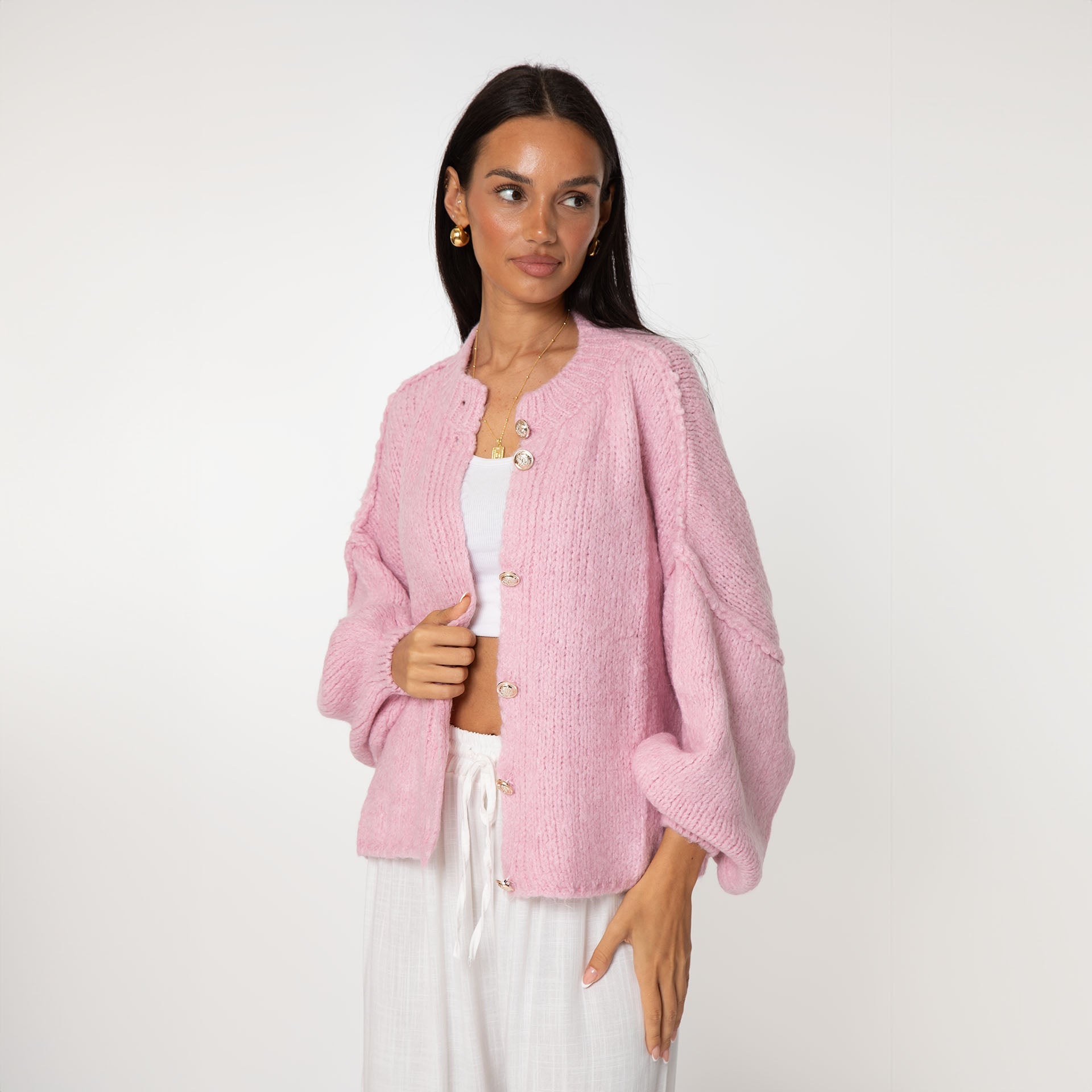 Sophie – Gilet Court Oversize