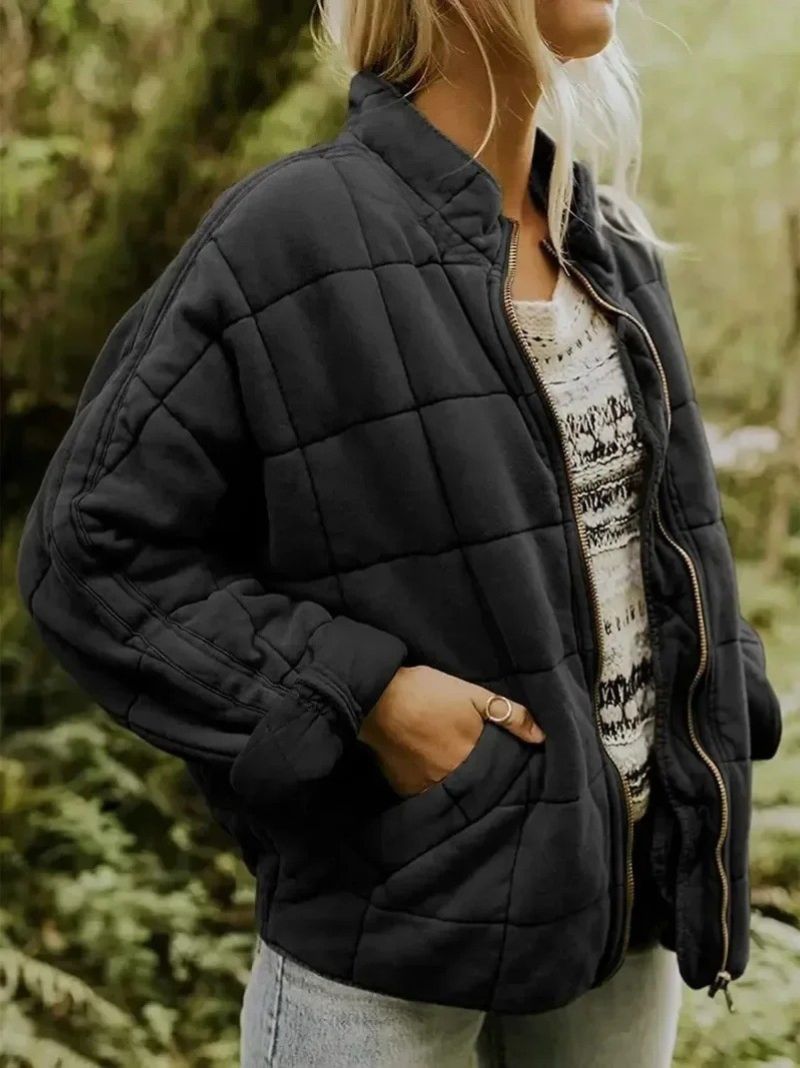 Josiane - Veste doublée oversized élégante chic