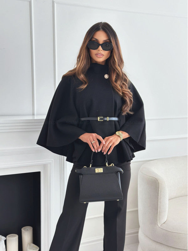 Clara - Veste papillon chic avec ceinture raffinée