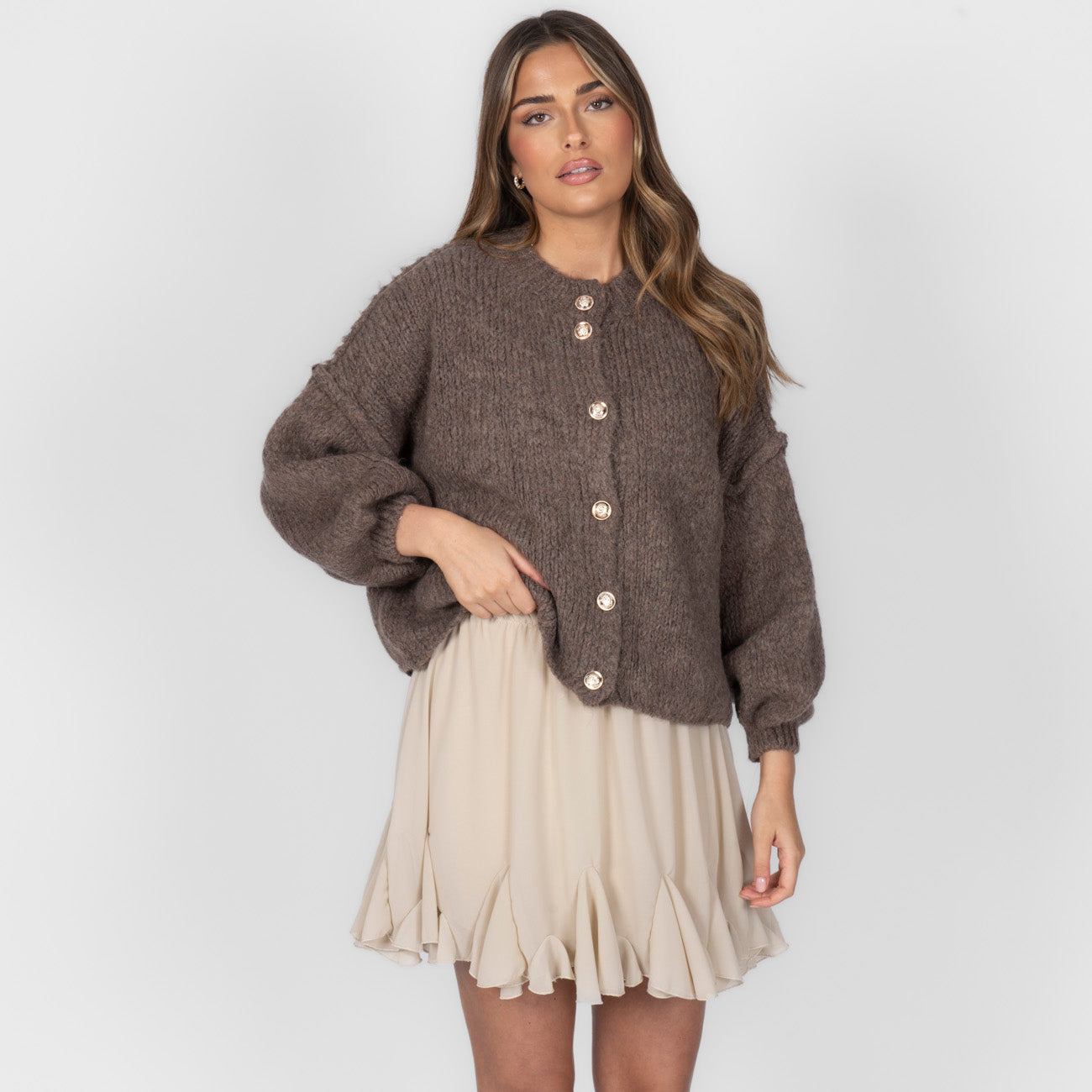 Sophie – Gilet Court Oversize