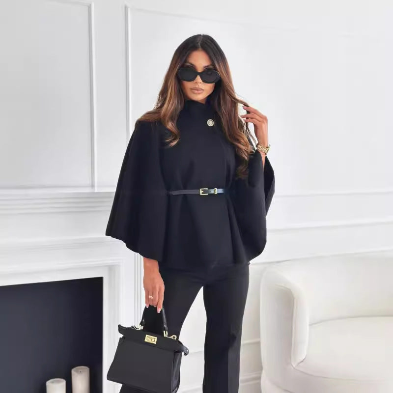 Clara - Veste papillon chic avec ceinture raffinée