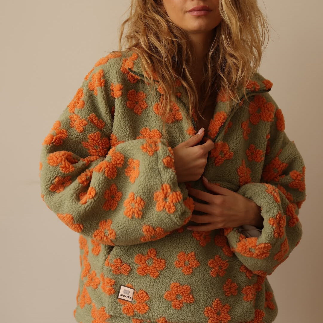 ÉLODIE - PULL SHERPA CONFORT AU STYLE BOHÈME