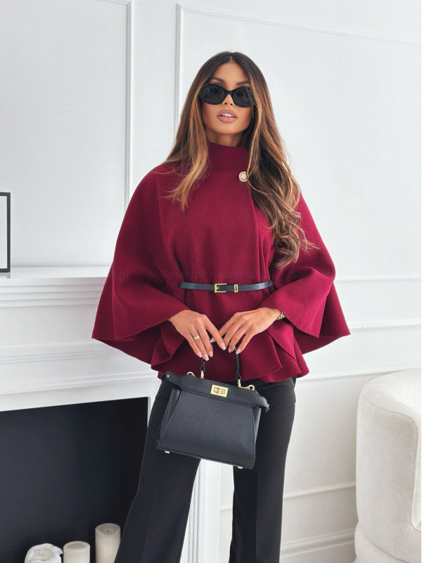 Clara - Veste papillon chic avec ceinture raffinée